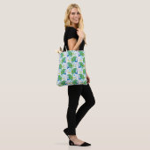 Pfau- und Federnmuster Tasche (Am Model)