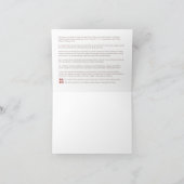 Pfau- und Joker-Fliesen-Karte Karte (Innenseite)