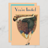 Pfau und Lady Einladung (Vorne/Hinten)
