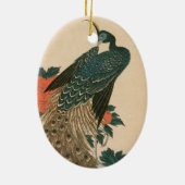 Pfau und Pfaue von Hiroshige, japanische Kunst Keramikornament (Hinten)