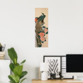 Pfau und Pfaue von Hiroshige, japanische Kunst Poster (Heimbüro)
