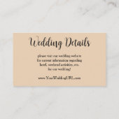 Pfau und Pfaue von Hiroshige Wedding Begleitkarte (Rückseite)