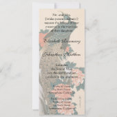 Pfau und Pfaue von Hiroshige Wedding Einladung (Rückseite)