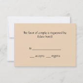 Pfau und Pfaue von Hiroshige Wedding RSVP Karte (Rückseite)