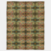 Pfau und Viktorianischer Kakhahn Fleecedecke (Vorderseite)