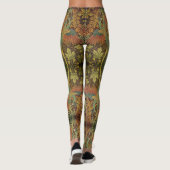 Pfau und Viktorianischer Kakhahn Leggings (Rückseite)