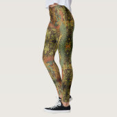 Pfau und Viktorianischer Kakhahn Leggings (Links)