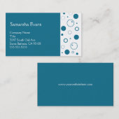 Pfau und Weiß-Blasen-Visitenkarte Visitenkarte (Vorne/Hinten)