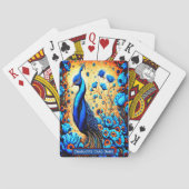 Pfau unter Blooms Monogram Kids Old Maid Game Spielkarten (Rückseite)