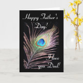 Pfau: Vater Karte (Gelbe Blume)