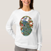 Pfau verbreitete angepasstes T-Shirt 3 (Vorderseite)