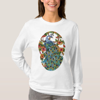 Pfau verbreitete angepasstes T-Shirt 3