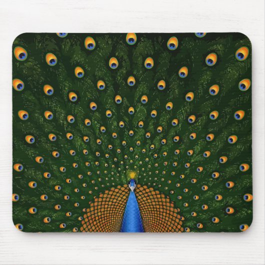 Pfau-Verbreitung Mousepad (Vorne)