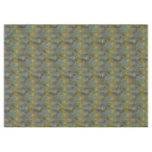 Pfau versieht Geschirr mit Federn Tischdecke (Vorderseite (Horizontal))