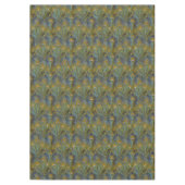 Pfau versieht Geschirr mit Federn Tischdecke (Vorderseite)