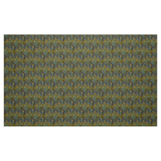 Pfau versieht Gewebe mit Federn Stoff (Fat Quarter (45,7 x 55,9 cm))