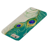 Pfau versieht königlicher Damast-personalisierte Case-Mate iPhone Hülle (Unterseite)