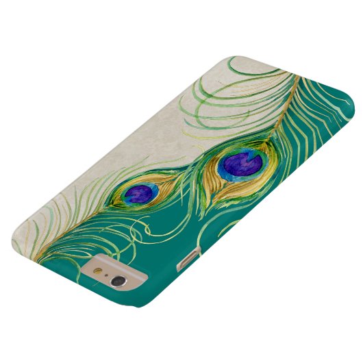 Pfau versieht königlicher Damast-personalisierte Case-Mate iPhone Hülle (Unterseite)