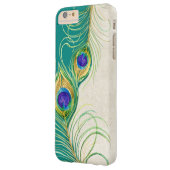 Pfau versieht königlicher Damast-personalisierte Case-Mate iPhone Hülle (Rückseite Links)