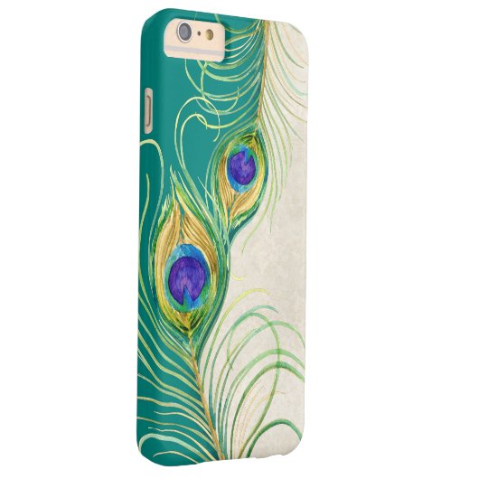 Pfau versieht königlicher Damast-personalisierte Case-Mate iPhone Hülle (Rückseite/Rechts)