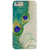 Pfau versieht königlicher Damast-personalisierte Case-Mate iPhone Hülle (Rückseite)