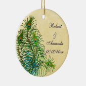 Pfau versieht kundengerechte Hochzeits-Verzierung Keramik Ornament (Rechts)