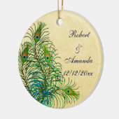 Pfau versieht kundengerechte Hochzeits-Verzierung Keramik Ornament (Links)