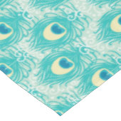 Pfau versieht Muster mit Federn Tischdecke (Schrägansicht)