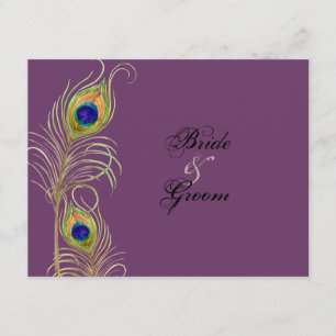 Pfau versieht UAWG Wartekarten mit Federn RSVP Karte