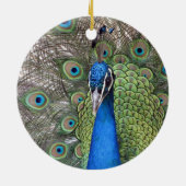 Pfau-Verzierung Keramik Ornament (Hinten)