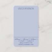 Pfau - Visitenkarte (Rückseite)