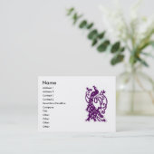 Pfau-Visitenkarte Visitenkarte (Stehend Vorderseite)