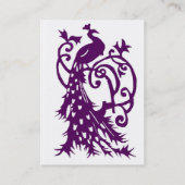 Pfau-Visitenkarte Visitenkarte (Rückseite)