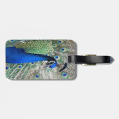 Pfau-Vogel-Gepäckanhänger Gepäckanhänger (Rückseite horizontal)