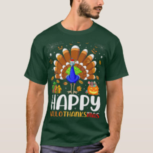 Pfau Vogel Liebhaber Halloween Weihnachten Frohe H T-Shirt