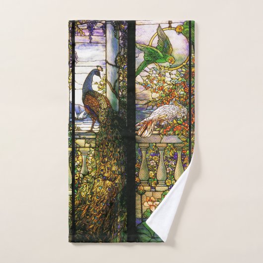 Pfau-Vogel plappert Blumenaviary-Bad-Tuch-Set nach Badhandtuch Set (Handtuch)