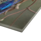 Pfau-Vogel-Schneidebrett Schneidebrett (Ecke)