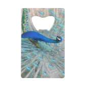 Pfau, Vogel, Tier Geldbeutel Flaschenöffner (Rückseite)
