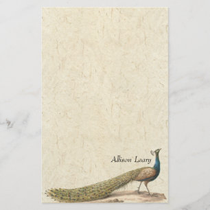 Pfau-Vogel-Tier-Tier-Briefpapier Briefpapier