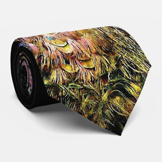 Pfau-Vogel-Tier-Tier-Krawatte Krawatte (Gerollt)