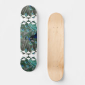 Pfau-VogelSkateboard Skateboard (Vorderseite)