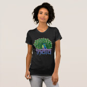 Pfau von Indien T-Shirt (Vorne ganz)