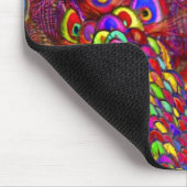 Pfau von Million Farben Mousepad (Ecke)