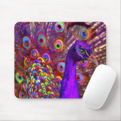 Pfau von Million Farben Mousepad (Mit Mouse)