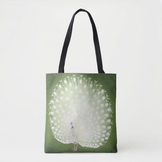 Pfau von Ohara Koson Vintag Print Tasche (Vorderseite)