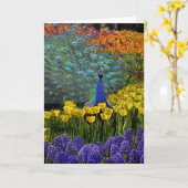 Pfau von Tulips Karte (Gelbe Blume)