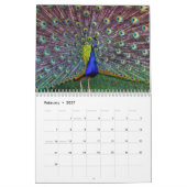 Pfau-Wandkalender Kalender (Feb 2027)
