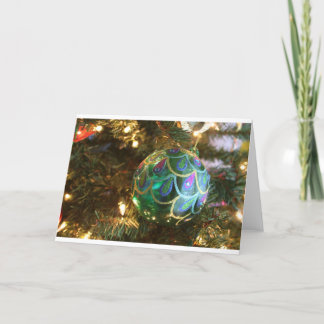 Pfau-Weihnachten Feiertagskarte