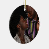 Pfau Weihnachts-FOTO Ornament Familie Paar 2 (Rechts)