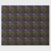 Pfau-Weihnachtsfeder Geschenkpapier (Flach)